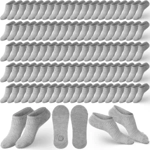 100 Pairs No Show Socks for Women & Men, Invisible Liner, Wicking Breathable Ankle Socks for Sports, Casual