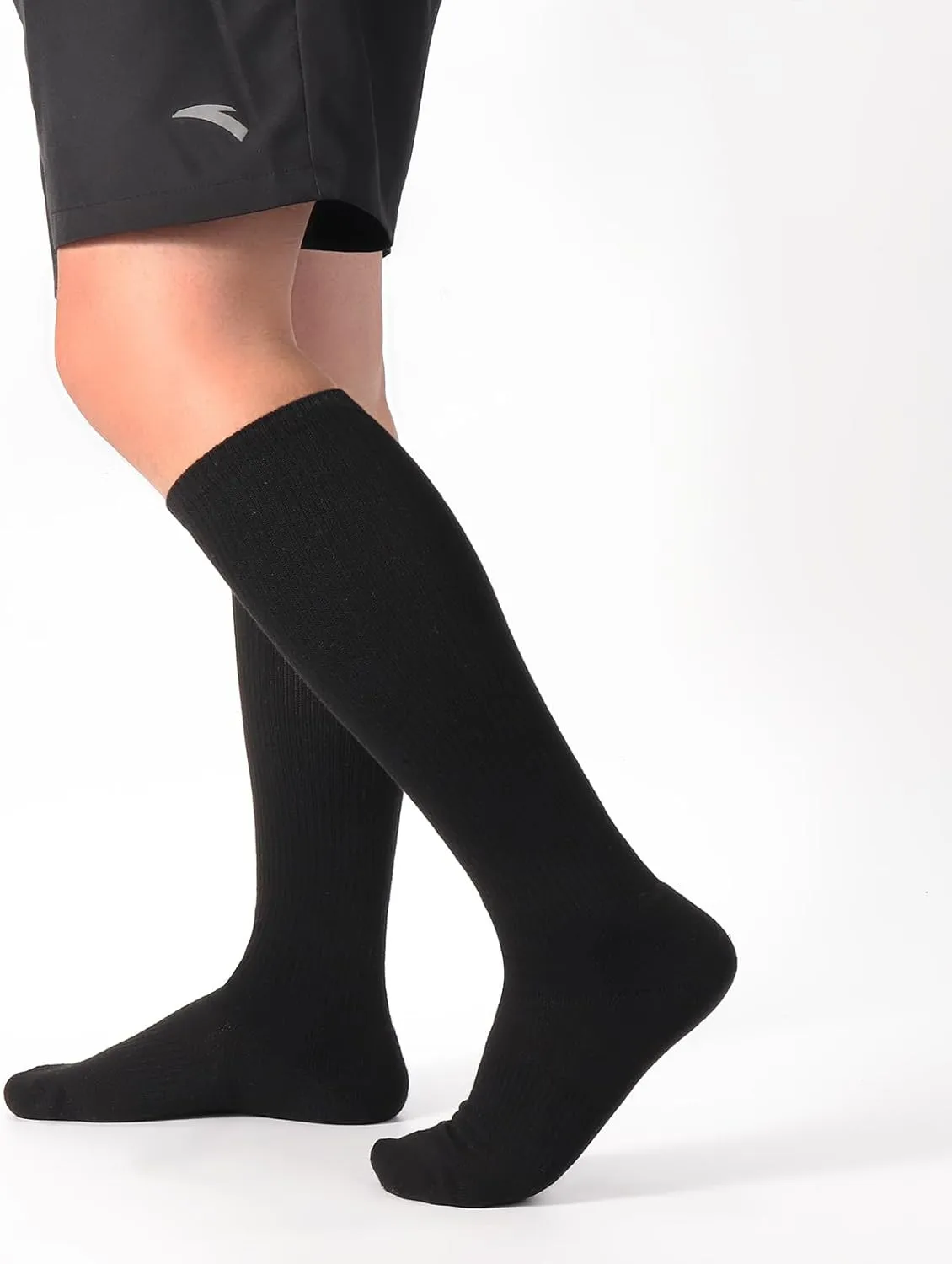 3 Pairs Over the Calf Socks for Men Women Cushioned Work Boot Socks Knee High Tube Socks