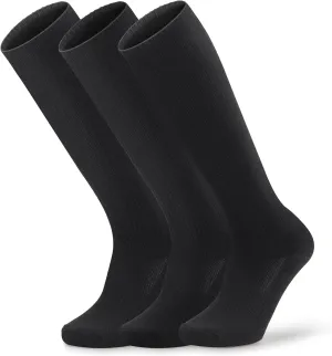 3 Pairs Over the Calf Socks for Men Women Cushioned Work Boot Socks Knee High Tube Socks