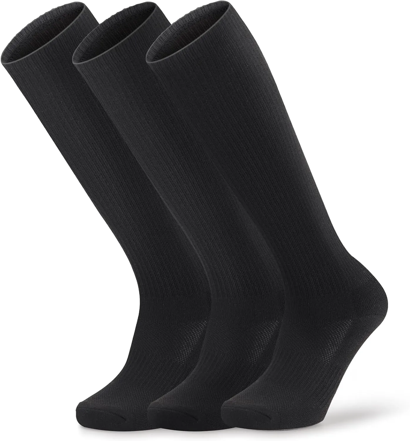 3 Pairs Over the Calf Socks for Men Women Cushioned Work Boot Socks Knee High Tube Socks