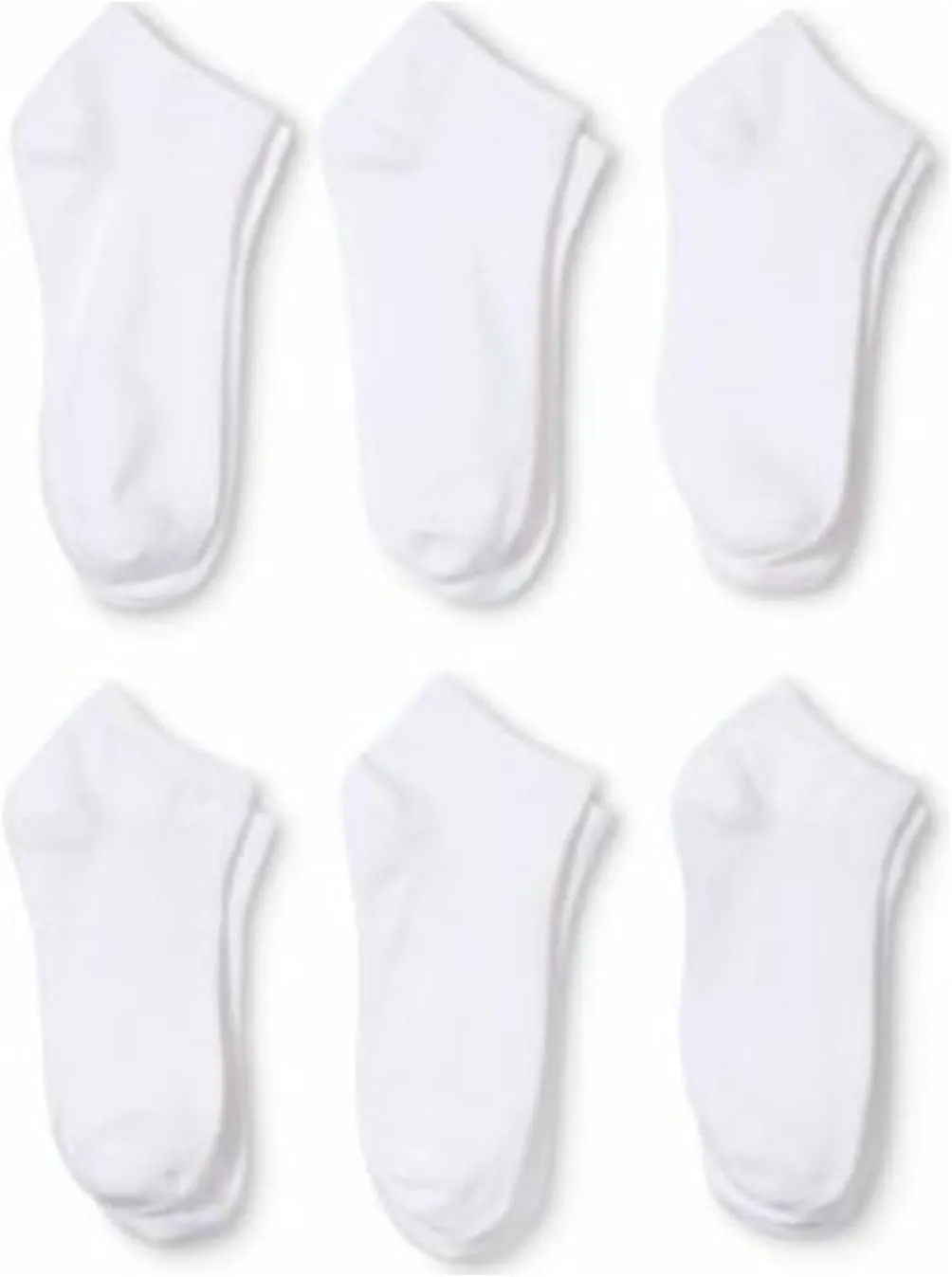50 Pairs Women's Ankle No Show Socks - Polyester and Spandex - Bulk Wholesale