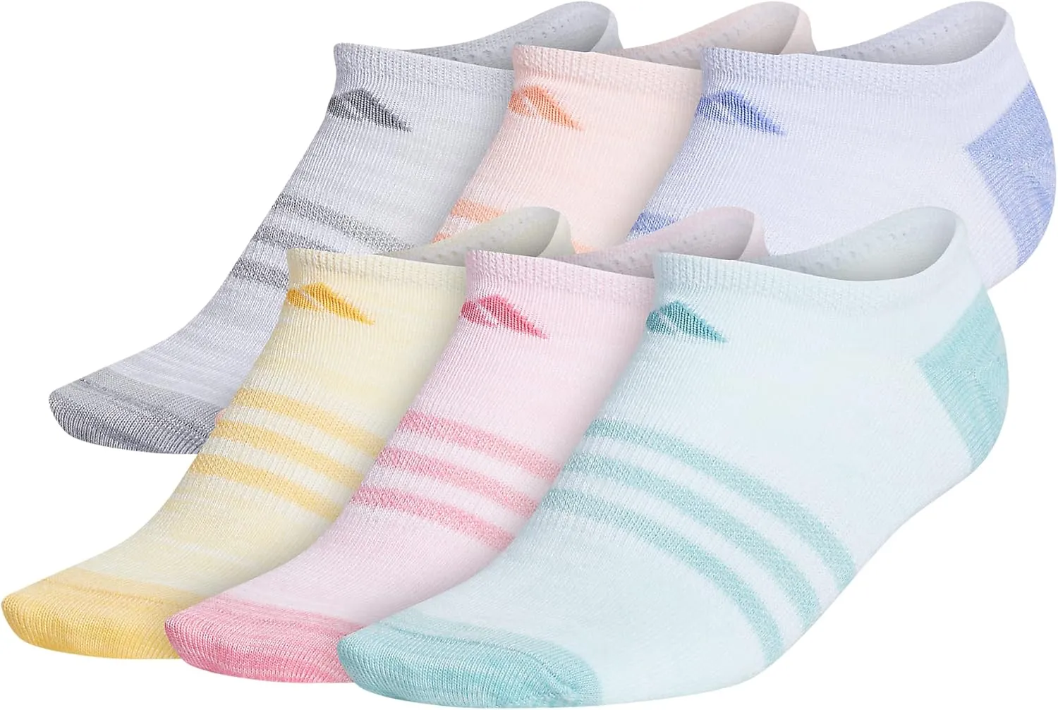 adidas Kids-Girl's Superlite No Show Socks (6-Pair)