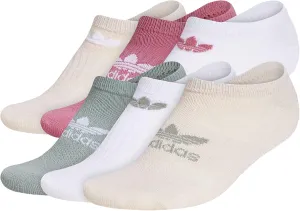 adidas Originals Women's Trefoil Superlite No Show Socks (6-Pair)