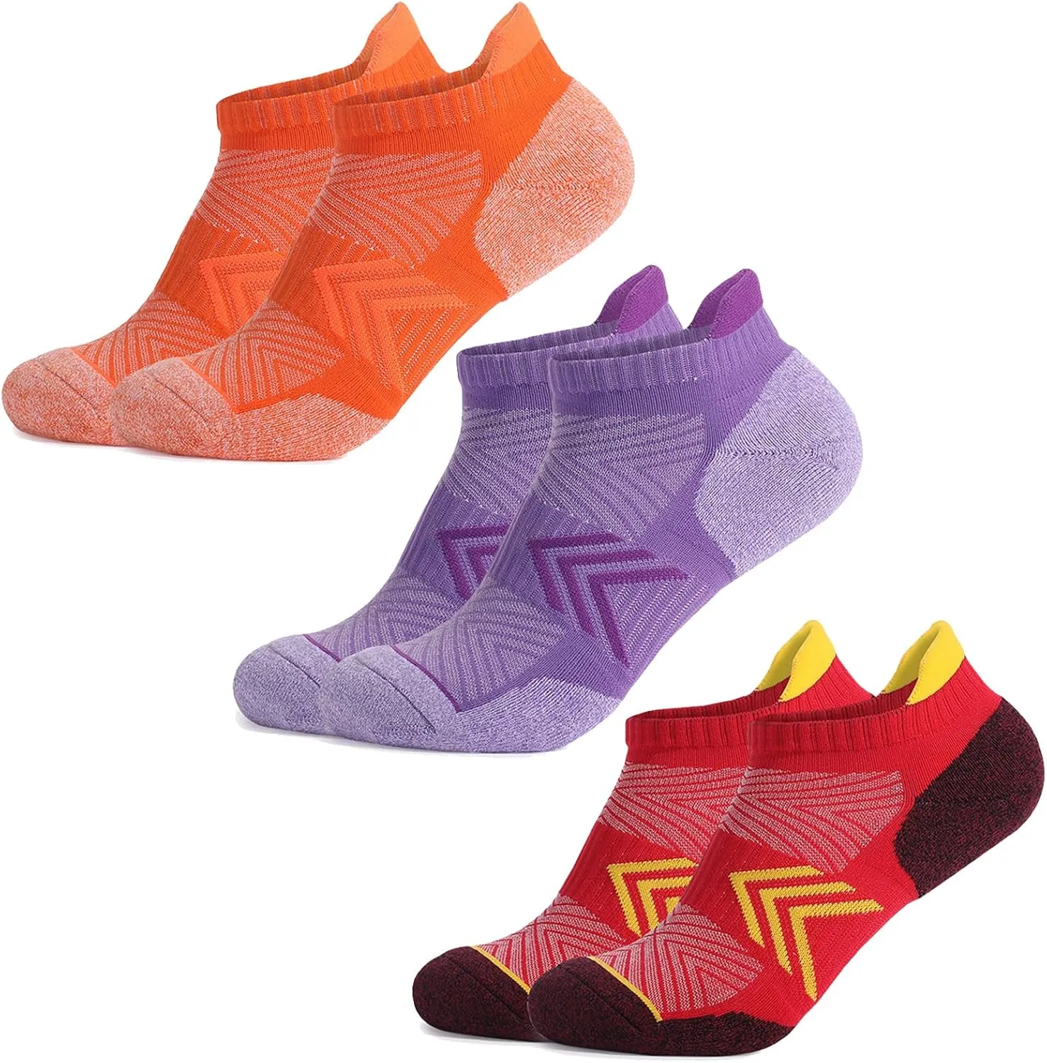 Ankle Socks Women Athletic No Show Socks Cushioned 3-6 Pairs