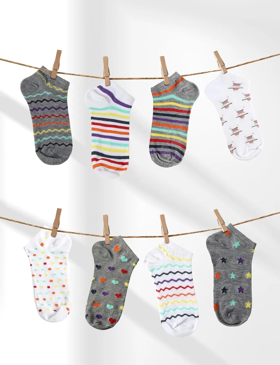 AURUZA 9 Pairs No Show Socks Womens Low Cut Running Athletic Fashion Ankle Sock For Women Invisible Liner Socks