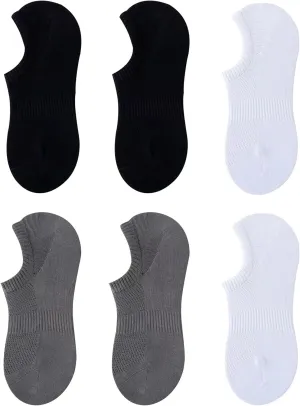 Breathable Mesh No Show Socks Cotton Athletics Casual Low Cut Boat Socks for Men and Women 6-12 Pairs