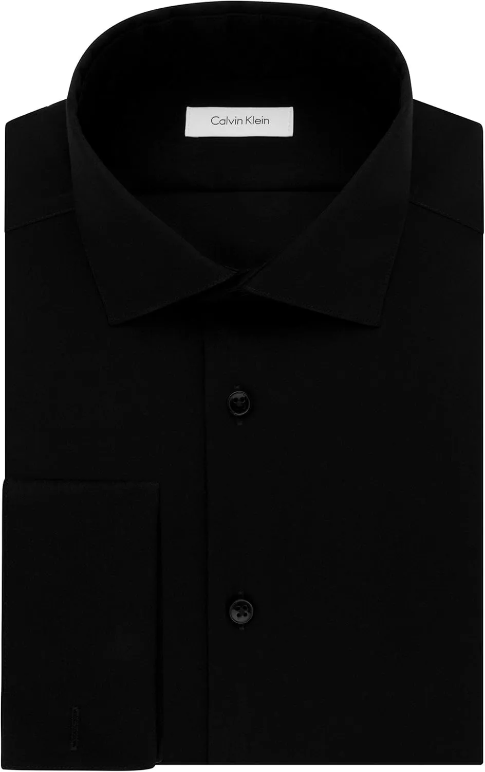 Calvin Klein Men's Dress Shirt Non Iron Herringbone Spread Collar