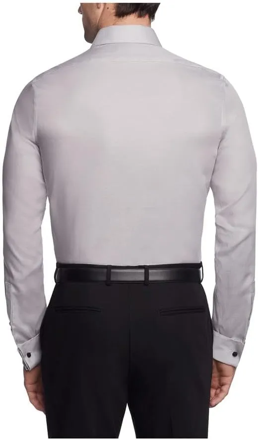 Calvin Klein Men's Dress Shirt Slim Fit Non Iron Solid French Cuff