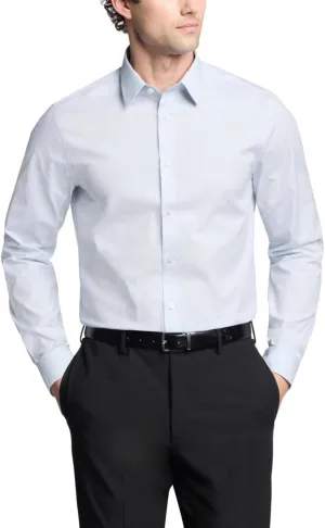 Calvin Klein Men's Dress Shirt Slim Fit Non Iron Stretch Check