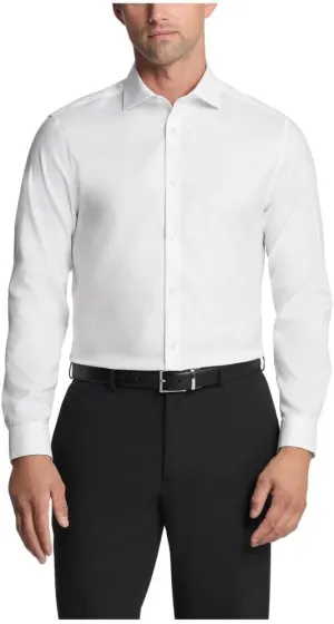 Calvin Klein Men's Slim Fit Non Iron Stretch Solid Dress Shirt