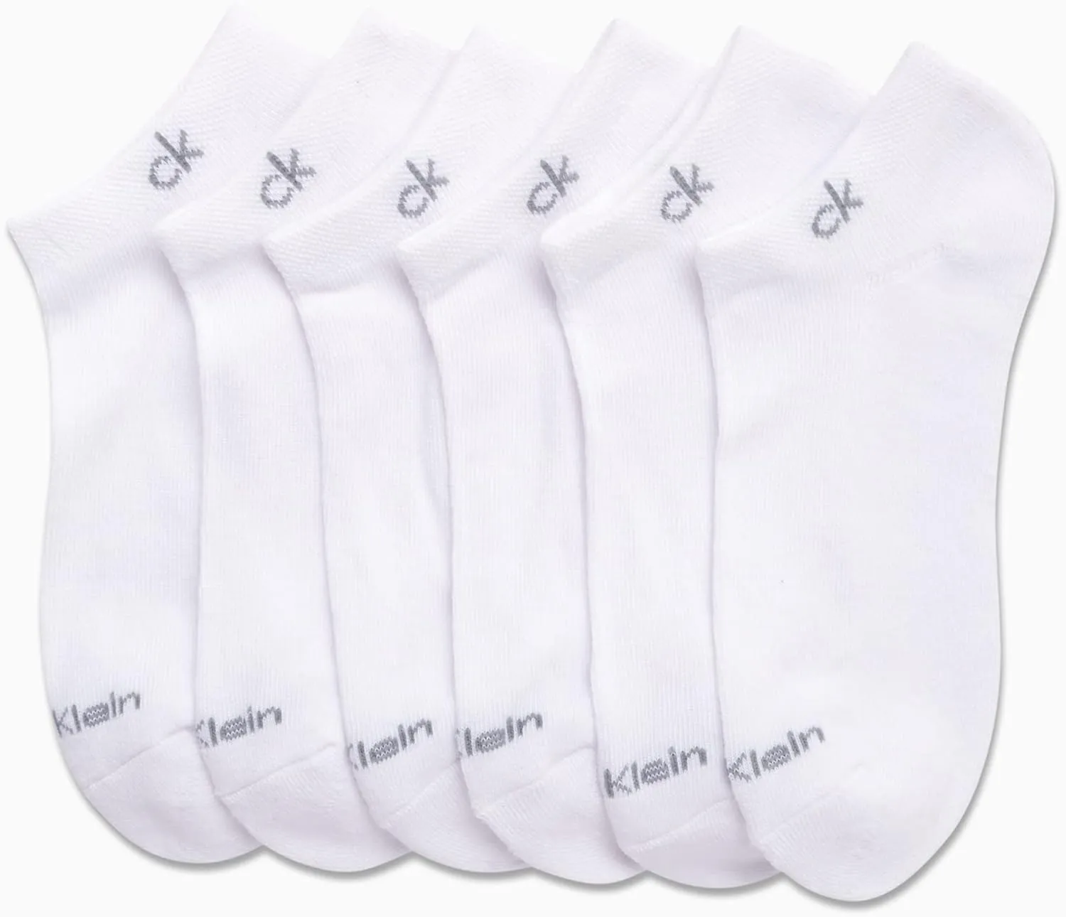 Calvin Klein Women's No Show Socks - 12 Pack Athletic Low Cut Ankle Socks - Breathable (4-10)