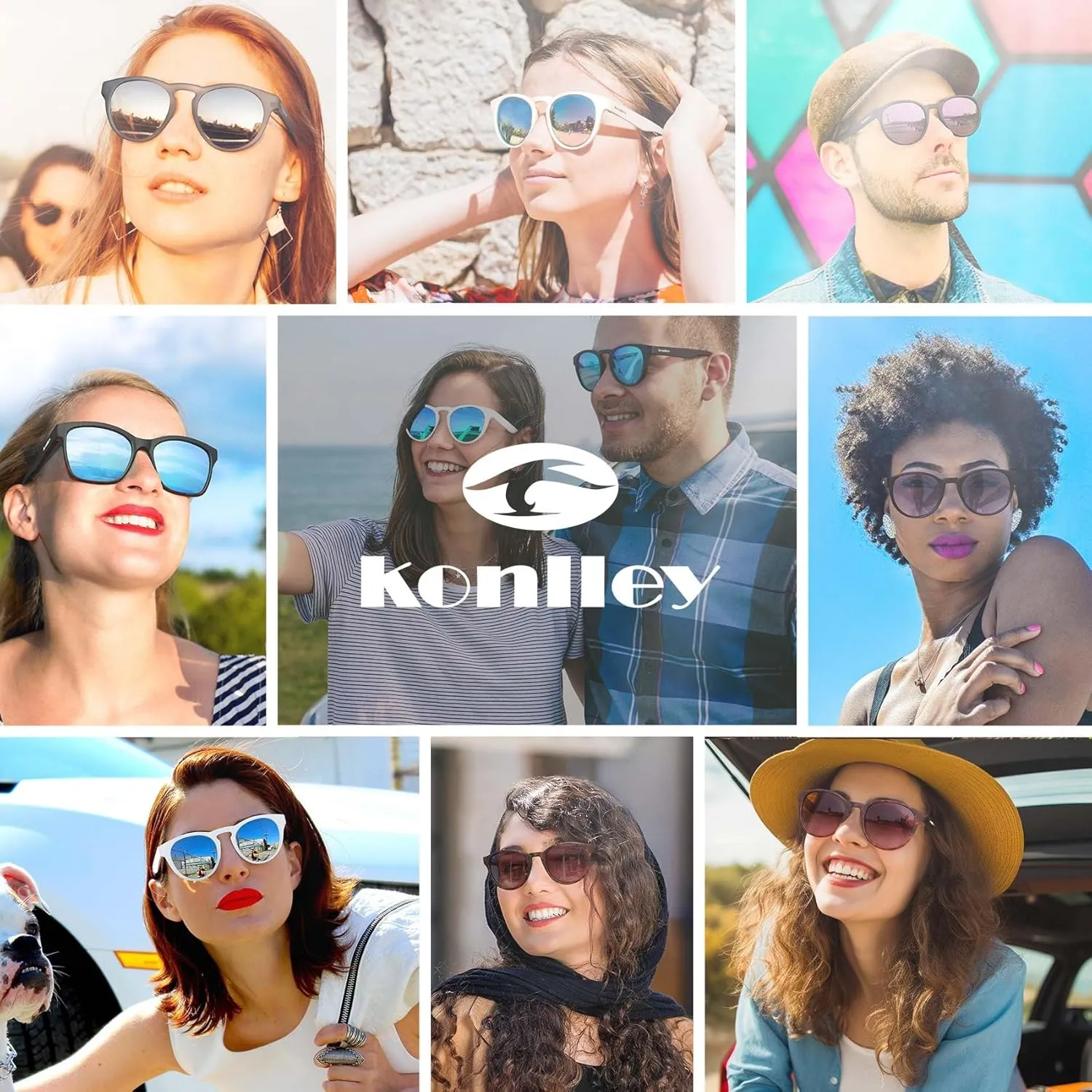 Cat Eye Sunglasses Retro Vintage Eyewear Non-slip Round Sunglasses for Men & Women Polarized/Non-Polarized Lens UV Protection