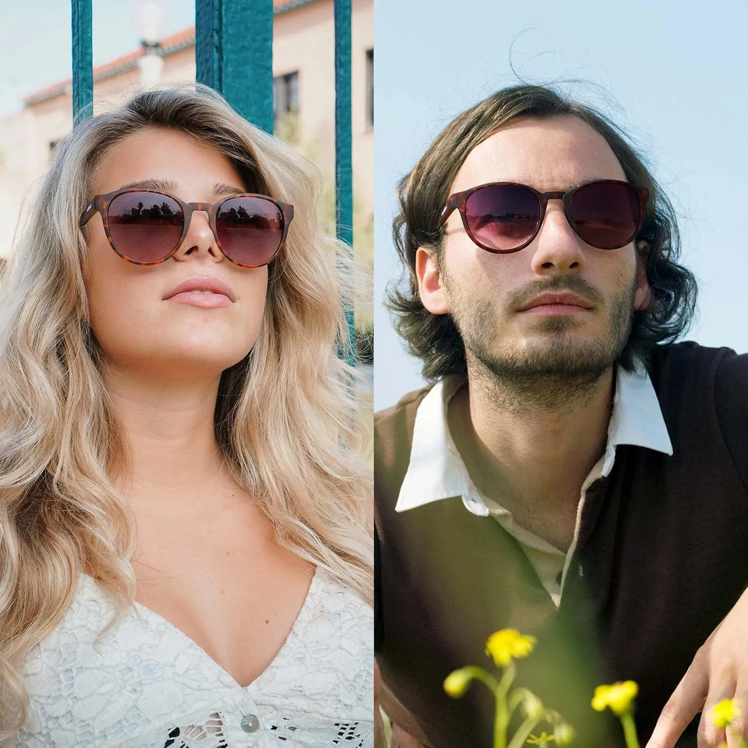 Cat Eye Sunglasses Retro Vintage Eyewear Non-slip Round Sunglasses for Men & Women Polarized/Non-Polarized Lens UV Protection