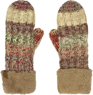 C.C CC Super Thick Fuzzy Fleeced Lined Warm Winter Knitted Mittens Gloves