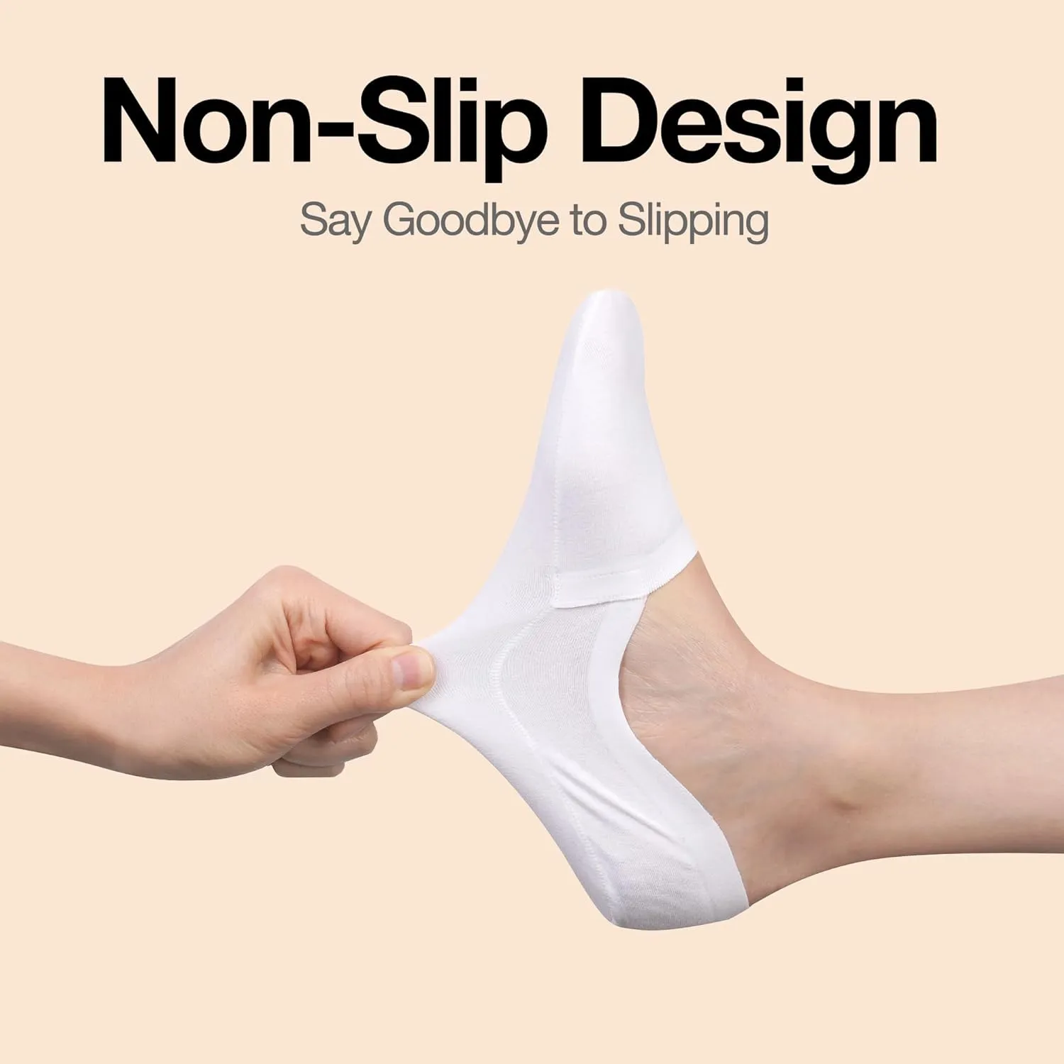Cloud Ankle Socks for Women & Men - Thin Comfortable Non Slip Invisible Low Cut Cotton No Show Socks for Casual & Formal Wear