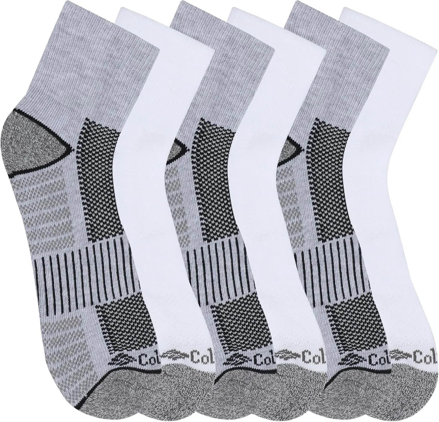 Columbia Men's 6 Pack Athletic No Show Socks