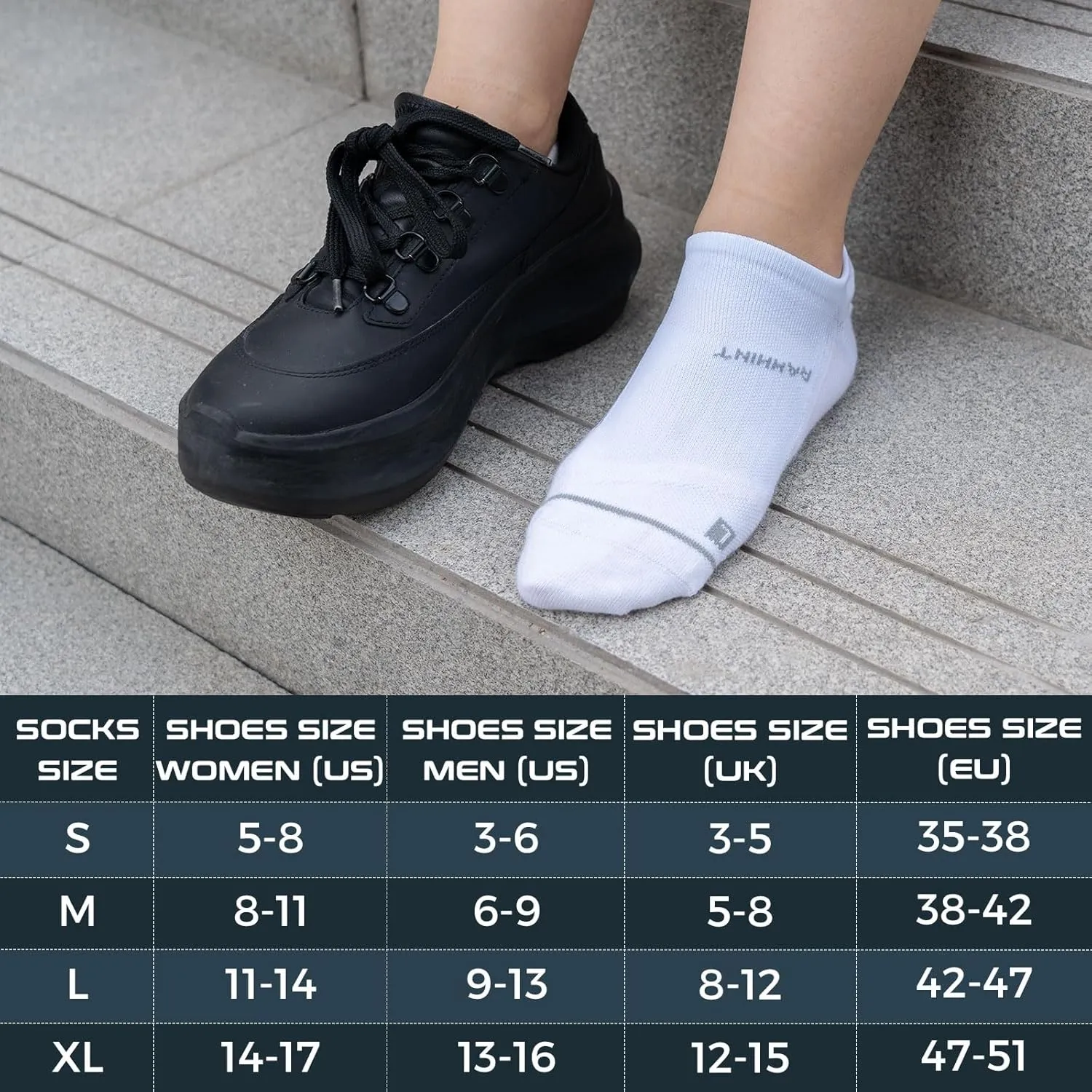 Coolmax No Show Socks 5 Pairs Performance Cooling Compression Running Athletic Thin Breathable Anti Blister Ankle Socks