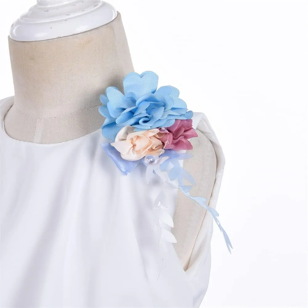 Cosplay Life Floral Dress for Girls and Young Adults Fashion Flower Waistline Kids Party Festival Dress Ages 2-6 Years Old