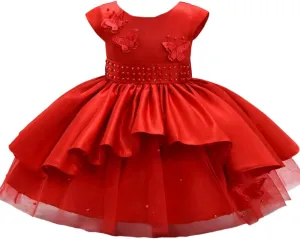 Cosplay Life Floral Dress for Girls and Young Adults Fashion Flower Waistline Kids Party Festival Dress Ages 2-6 Years Old