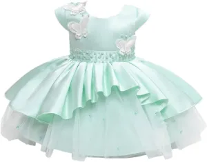 Cosplay Life Floral Dress for Girls and Young Adults Fashion Flower Waistline Kids Party Festival Dress Ages 2-6 Years Old
