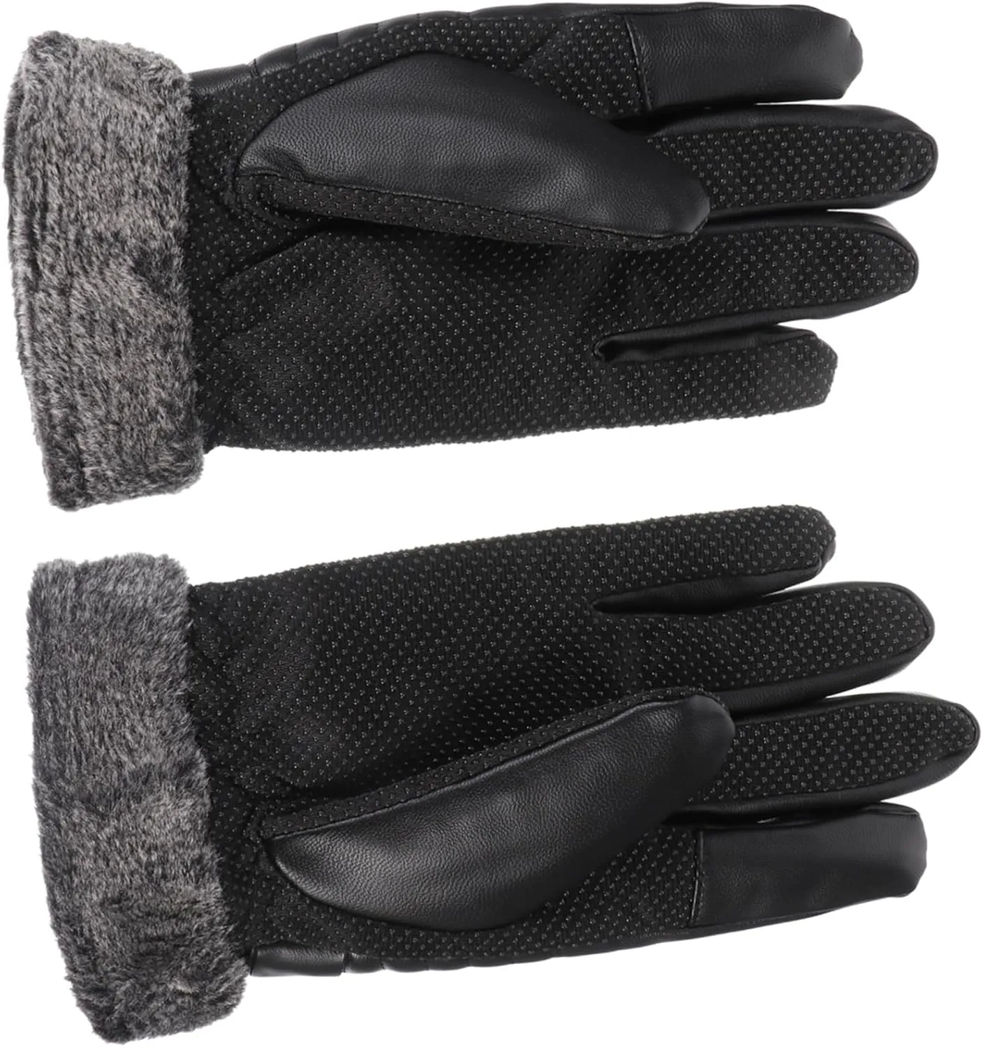 Cycling Touch Screen Gloves for Winter Men's Warm Gloves Plush for Computer