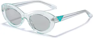 DUCO Cat Eye Sun Glass Retro Oval Sunglasses for Women Clout Glasses Vintage Polarized UV 400 Protection 1223