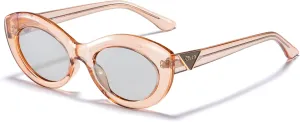 DUCO Cat Eye Sun Glass Retro Oval Sunglasses for Women Clout Glasses Vintage Polarized UV 400 Protection 1223