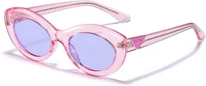 DUCO Cat Eye Sun Glass Retro Oval Sunglasses for Women Clout Glasses Vintage Polarized UV 400 Protection 1223