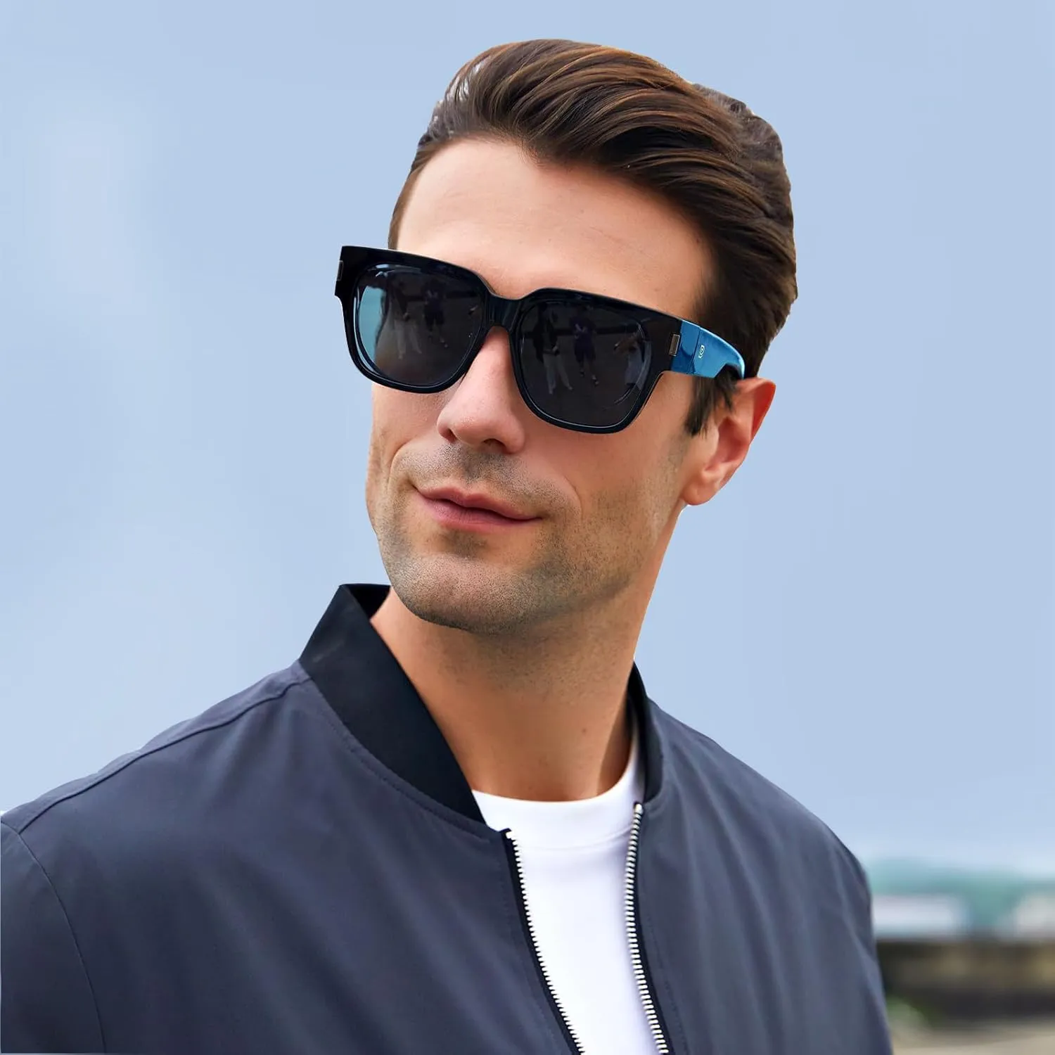DUCO Fit Over Sunglasses Wraparound Sunglasses Polarized Over Glasses Sunglasses For Men Women UV Protection DC8970
