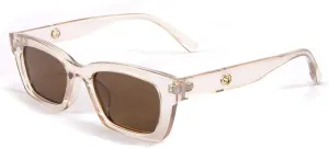 FEISEDY Retro Rectangular Polarized Sunglasses 90's Vintage Frame UV400 Protection for Women Men B2677