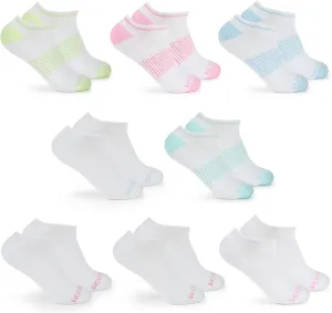 Fruit of the Loom No Show Socks Womens 8 Pack - Arch Support, Soft Cushioned, Breathable Low Cut Ankle Socks for Women