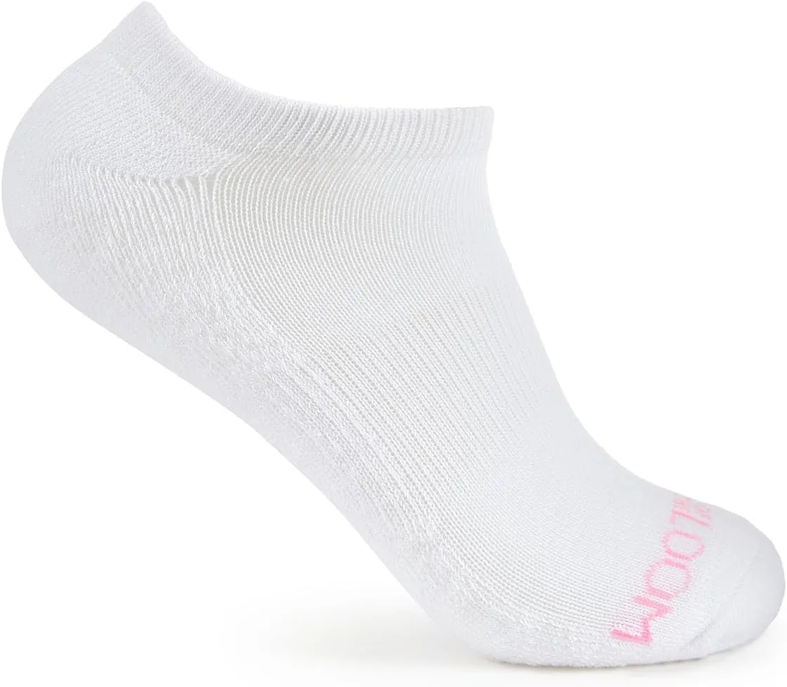 Fruit of the Loom No Show Socks Womens 8 Pack - Arch Support, Soft Cushioned, Breathable Low Cut Ankle Socks for Women
