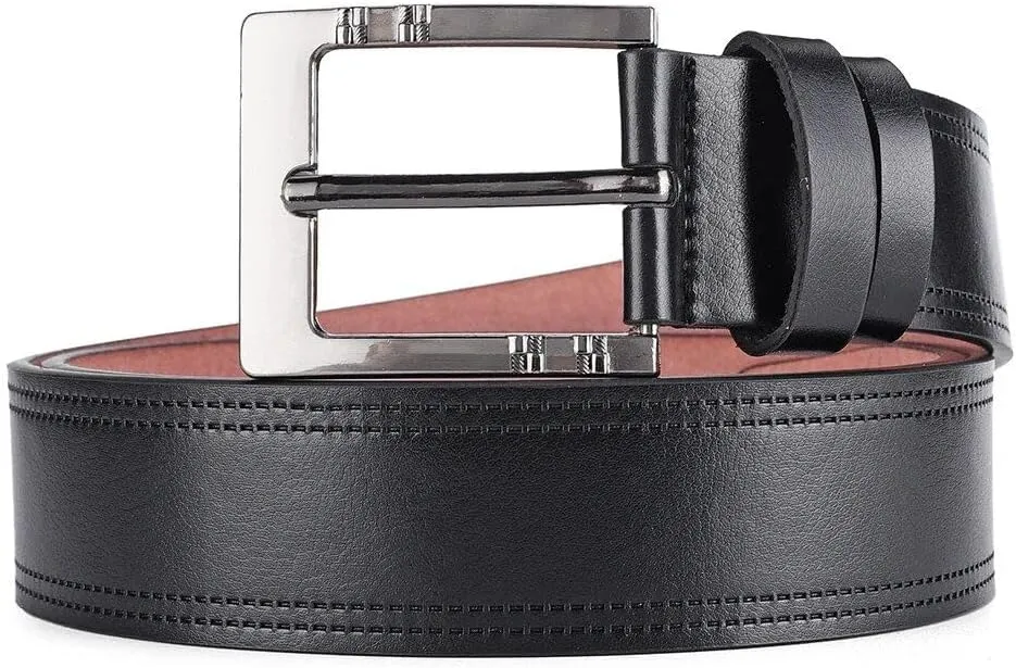 Genuine Leather For Men's Buckle Jeans Casual Belts Business Cowboy Waistband Male Fashion