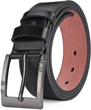 Genuine Leather For Men's Buckle Jeans Casual Belts Business Cowboy Waistband Male Fashion