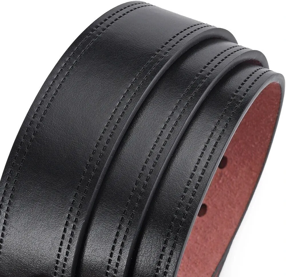 Genuine Leather For Men's Buckle Jeans Casual Belts Business Cowboy Waistband Male Fashion