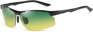 GUZTAG Polarized Glasses for Men & Women – Night Vision Driving/Sun Glasses with Aluminum Frame Sports Sunglasses