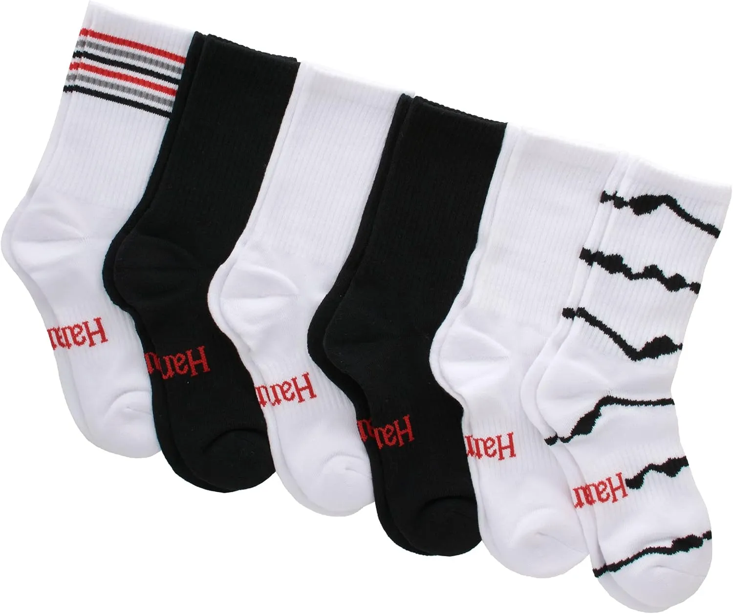 Hanes Women's Hanes Originals Ultimate Women's Socks, Crew, Ankle and No Show Socks, 6-pack