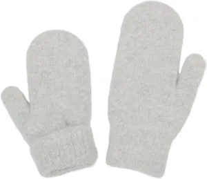 INOGIH Women Warm Knit Mittens - Winter Soft Warm Elastic Faux-Rabbit-Fur Gloves Mittens for Cold Weather