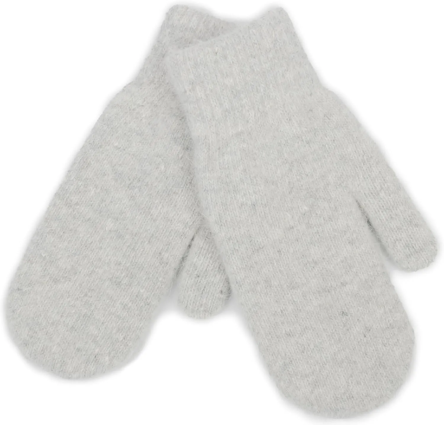 INOGIH Women Warm Knit Mittens - Winter Soft Warm Elastic Faux-Rabbit-Fur Gloves Mittens for Cold Weather