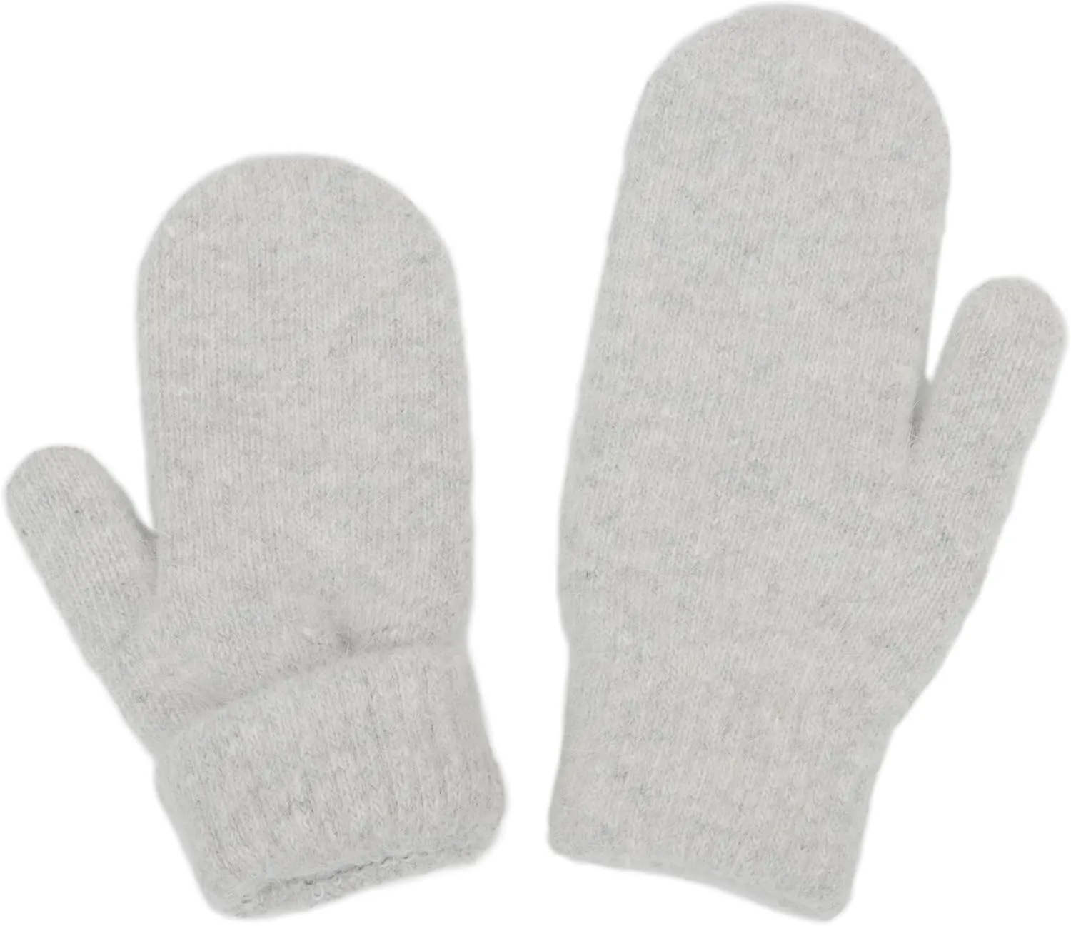 INOGIH Women Warm Knit Mittens - Winter Soft Warm Elastic Faux-Rabbit-Fur Gloves Mittens for Cold Weather