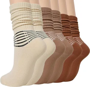 IRAMY Compression Socks for Women Scrunch Ankle Support Coolmax Wicking Running Cushioned Plantar Fasciitis Slouchy Sock