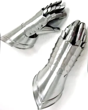 L M Handicrafts Medieval Armor Gauntlet Gloves Beginning costume gauntlet gloves medieval gloves cosplay leather gloves driving gloves leather gloves for men cosplay brown leather long black gloves knight armor