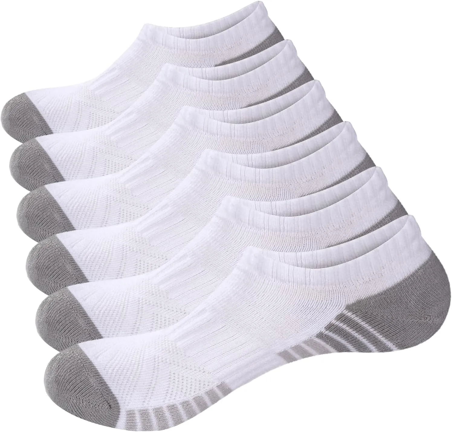 Ladies No Show Socks For Women, Breathable Low Cut Ankle Casual Everyday Running Athletic Invisible Socks, 6 Pairs