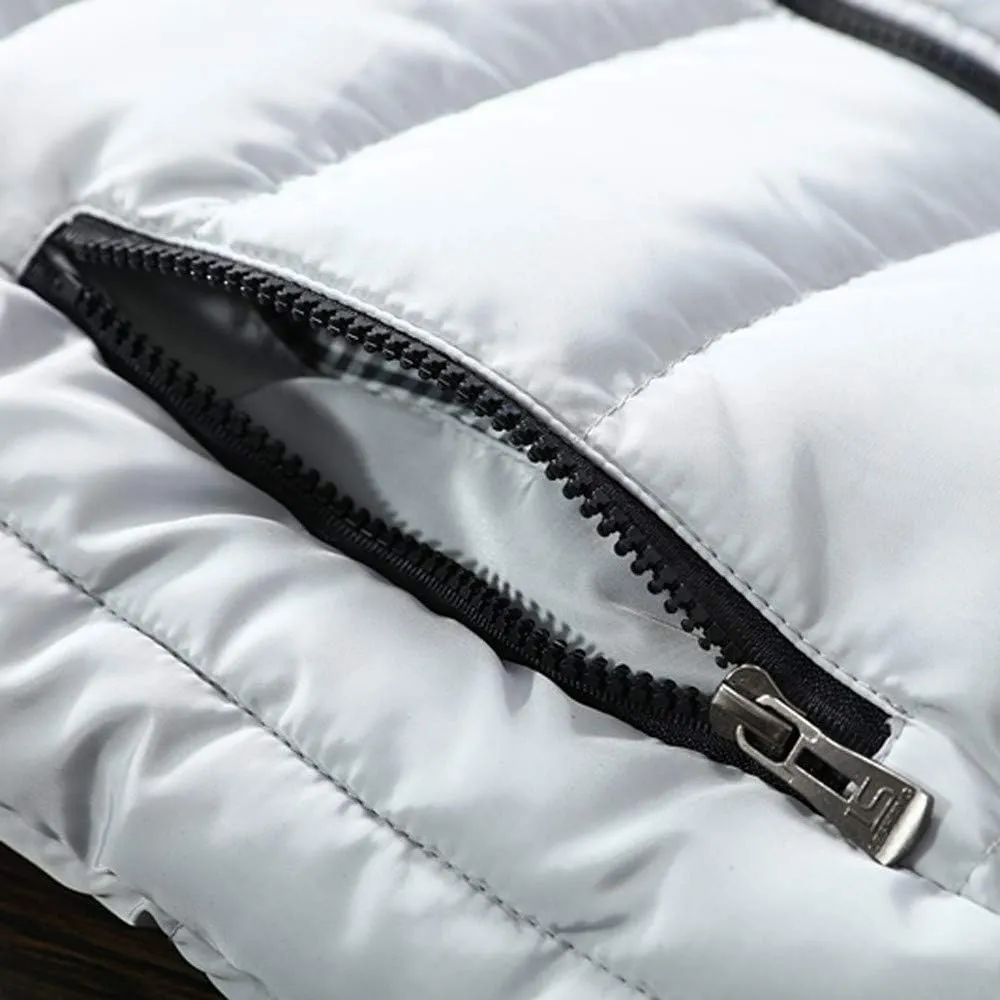 LCMTWX Men's Thicken Warm Winter Coat Solid Color Jacket Leather Windbreaker Long Sleeve Coats Warm Long Winter Jackets