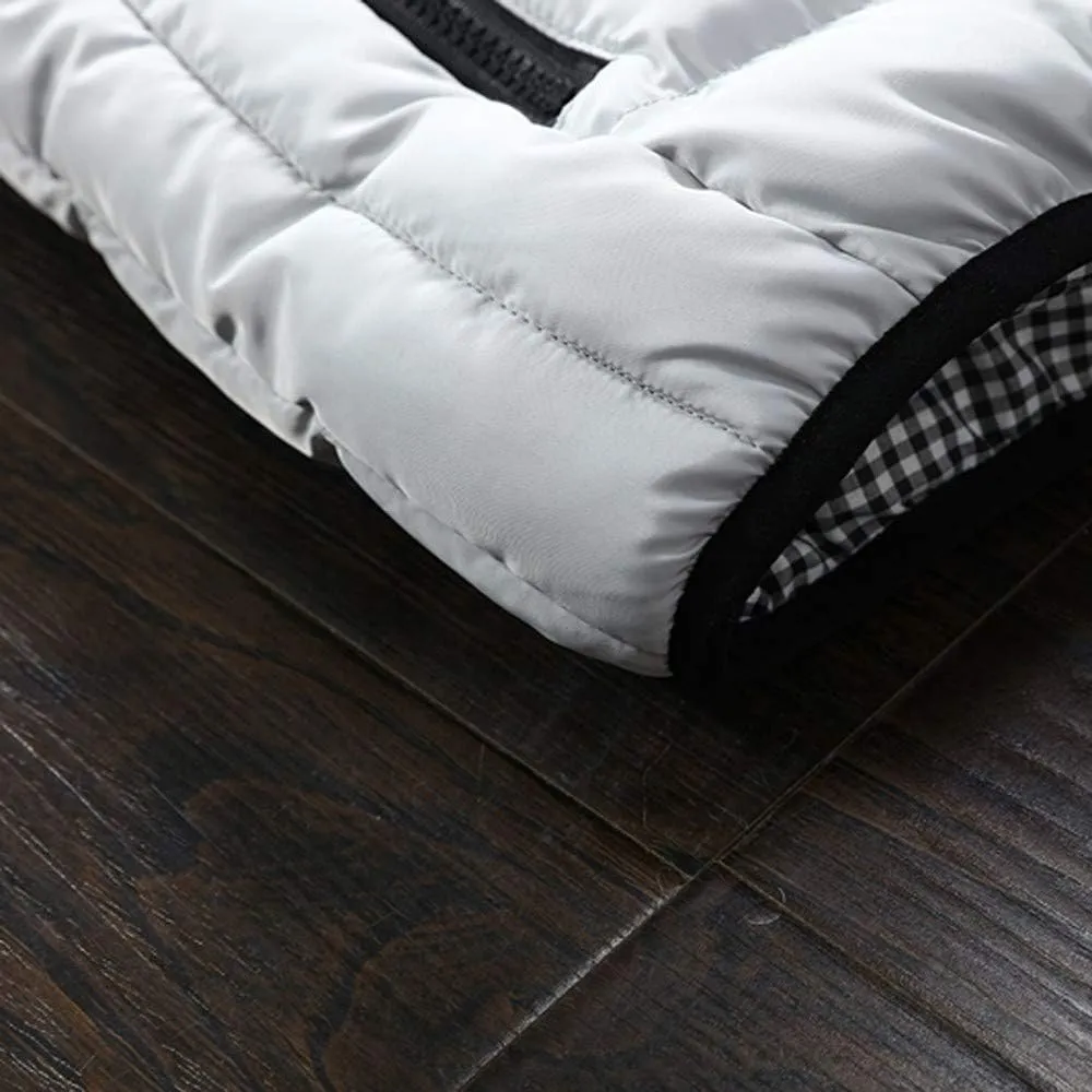 LCMTWX Men's Thicken Warm Winter Coat Solid Color Jacket Leather Windbreaker Long Sleeve Coats Warm Long Winter Jackets