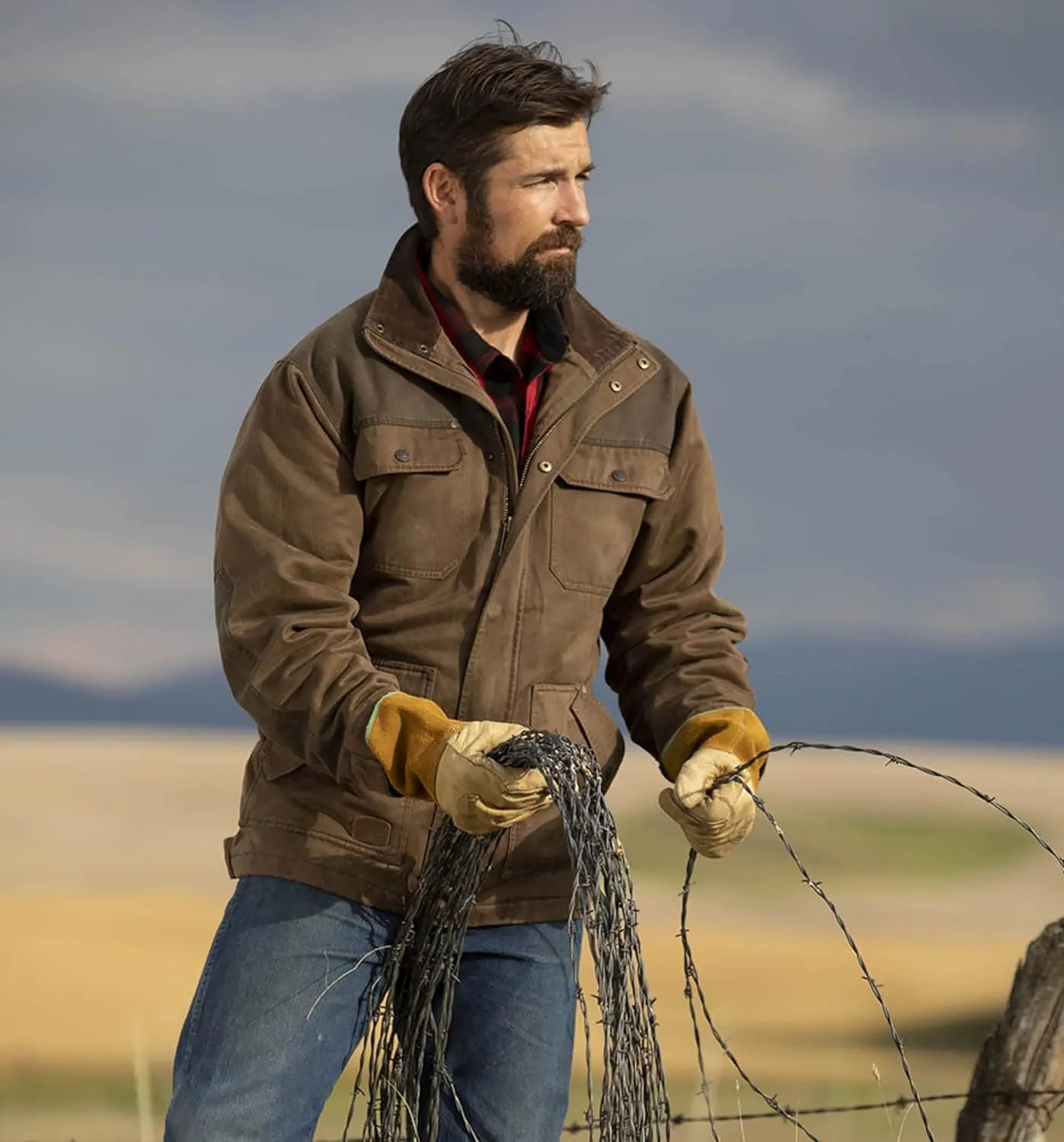 Legendary Whitetails Men's Chore Coat Tough as Buck Collection, Flannel Lined Barn & Field Workwear Jacket