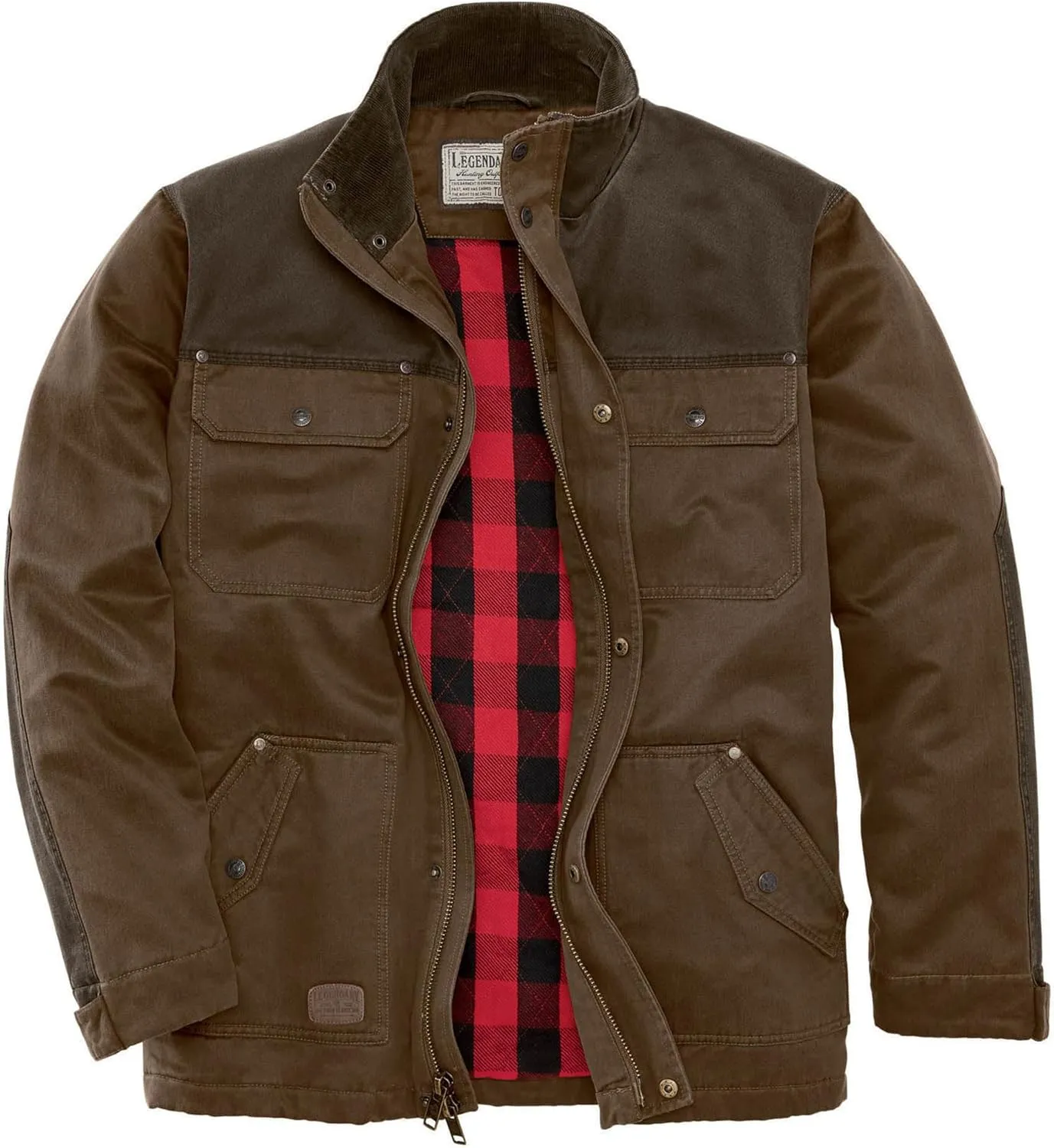 Legendary Whitetails Men's Chore Coat Tough as Buck Collection, Flannel Lined Barn & Field Workwear Jacket