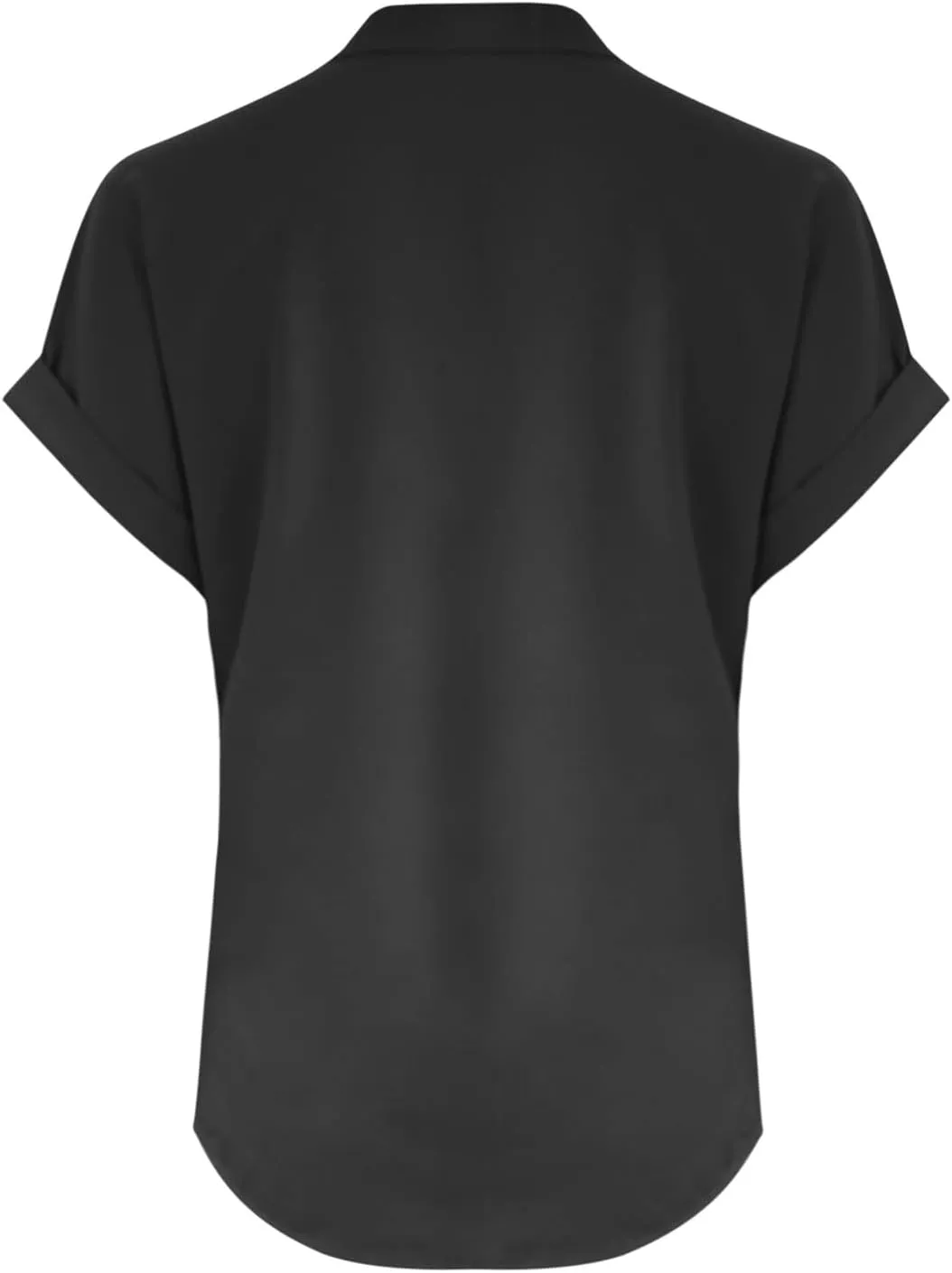 Linen Shirts for Women Summer Button Down Blouses V Neck Short Sleeve T Shirts Comfy Trendy Business Casual Work Tops