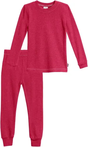 Made in USA Boys Thermal Cotton Underwear Set Long Soft Breathable Base Layer, SPD Sensory