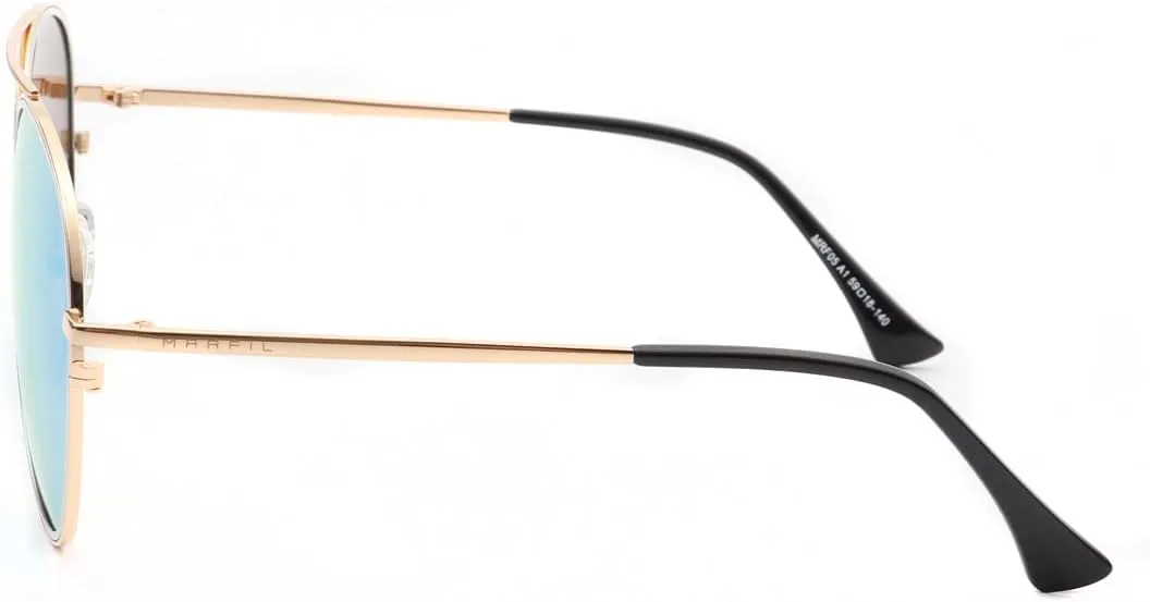Marfil CENTAURUS Polarized Sunglasses Uv 400 Filter, 100% protection, Round lens, Unisex, Sporty Style for Men and Wom